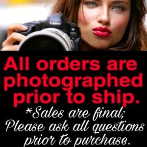 📸 all items purchased are photographed